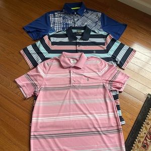 IZOD & SLAZENGER  Golf Polo Shirt Lot ~ L ~